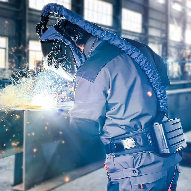 BXH-3001 PAPR with auto-darkening helmet for welding