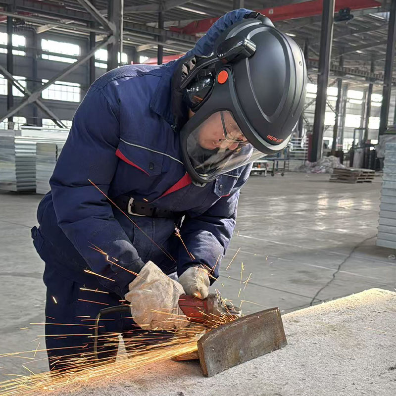 BXH-3001 PAPR with hard hat for grinding and polishing