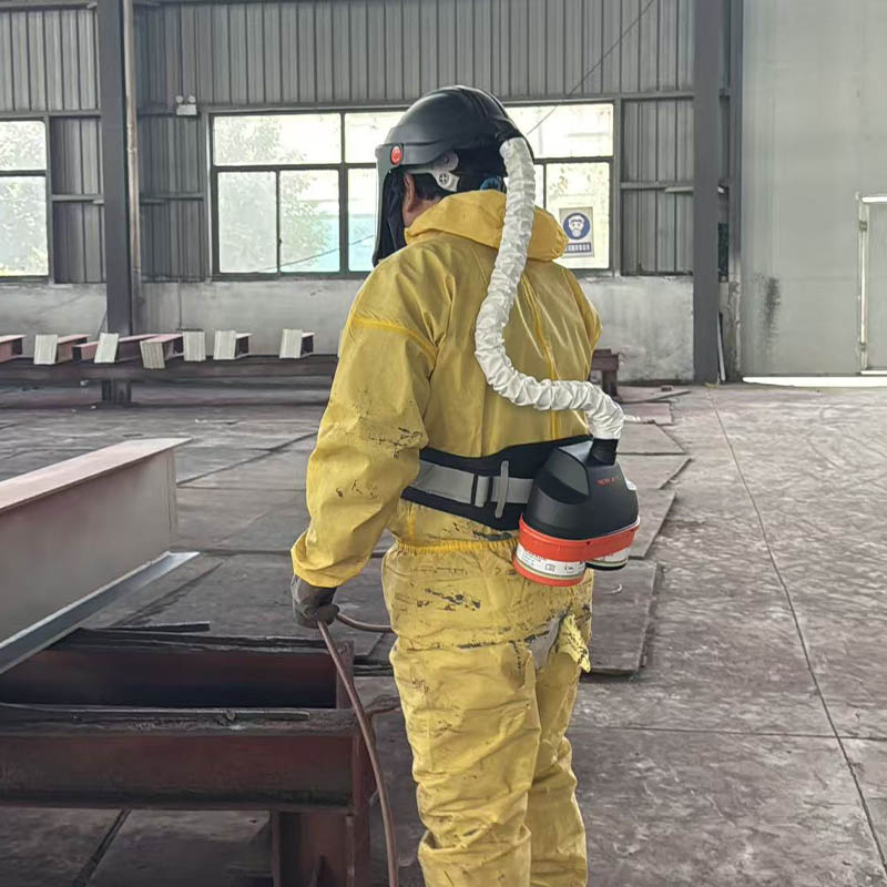 NEW AIR BXH-3002 PAPR respirator with hard hat for painting